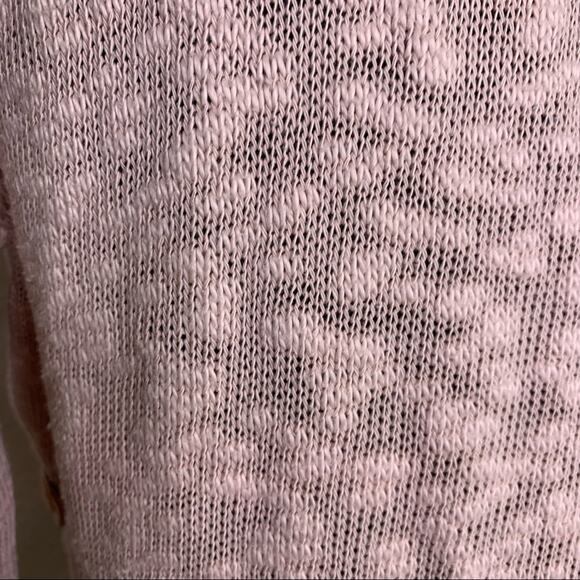 Anthropologie Deletta light pink burnout ruffle bottom top size Small - Picture 11 of 15